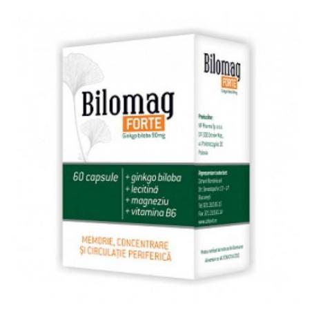 Bilomag Forte, 60 capsule, memorie si circulatie periferica, Zdrovit