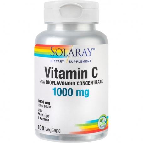 Vitamina C 1000 mg, 100 capsule, Solaray Secom