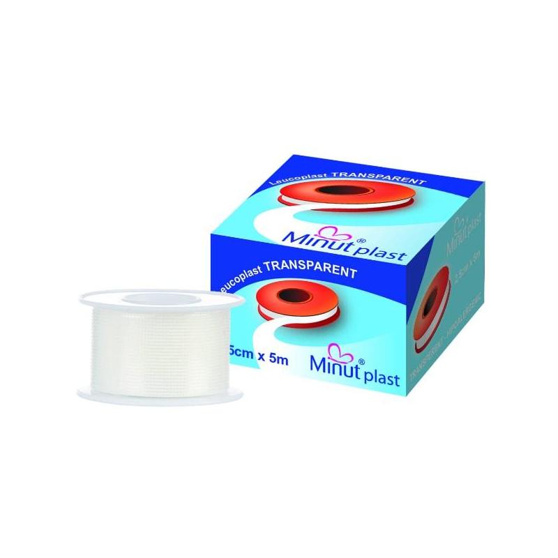 Leucoplast transparent, 5 cm x 5 m, Minut