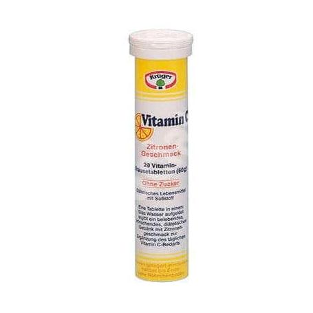 Vitamina C efervescenta,180 mg Kruger