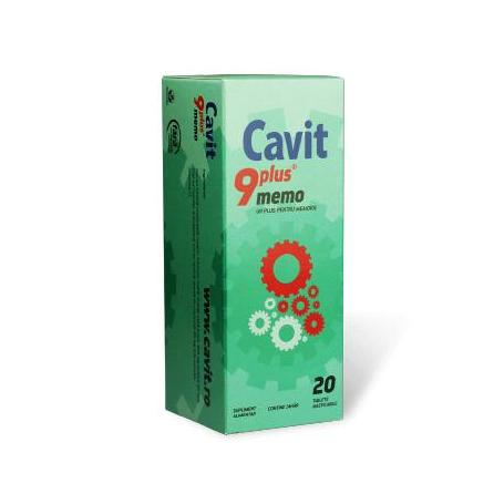 Cavit 9 Plus Memo, 20 tablete masticabile, Biofarm
