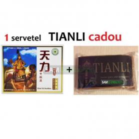 Tianli original 4 fiole  cadou 1 servetel igienic umed pentru potenta Tianli