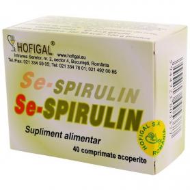 Se-Spirulina, 40 comprimate, Hofigal