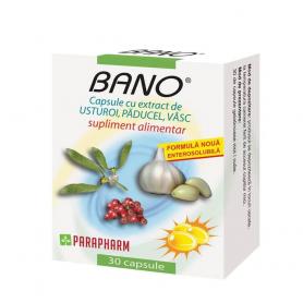 Capsule Bano cu extract de usturoi, paducel si vasc, 30 capsule, Parapharm 2
