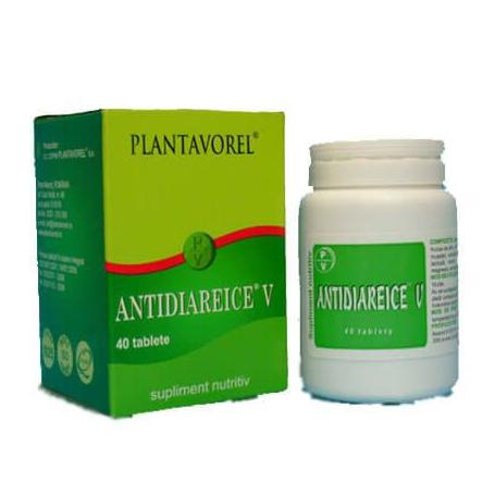 Antidiareice V, 40 comprimate, Plantavorel