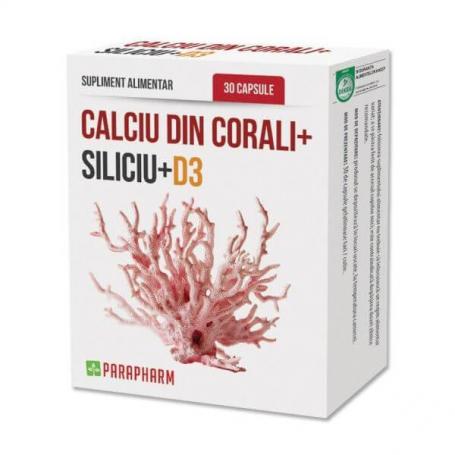 Calciu din Corali, 30 capsule, Parapharm