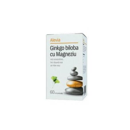Ginkgo Biloba cu Magneziu 60 comprimate, Alevia