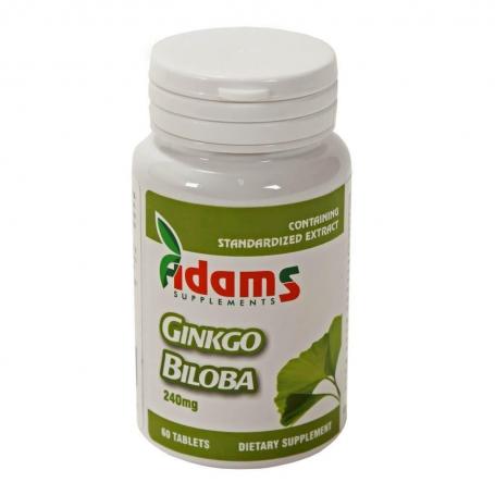 Ginkgo Biloba 240 mg, 60 tablete, Adams Vision