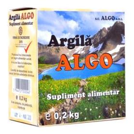 Argila, cura cu argila pulbere, 200 g, Algo Bocan