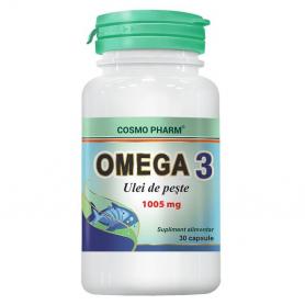 Omega 3 Ulei de Peste, 30 capsule, Cosmopharm