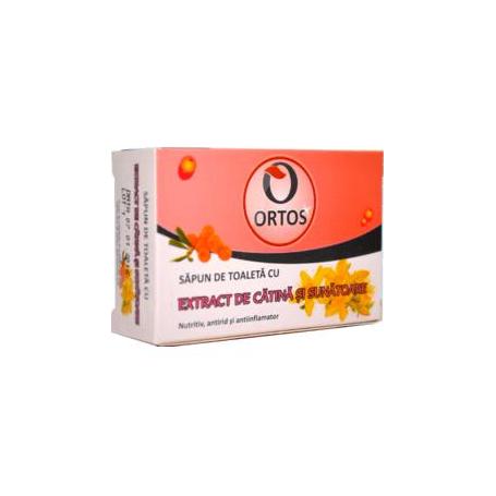 Sapun de toaleta cu Extract de Catina si Sunatoare, 100gr, Ortos