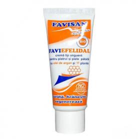 Crema tip unguent pentru pistrui si pete, FaviEfelidal, 40 ml, Favisan