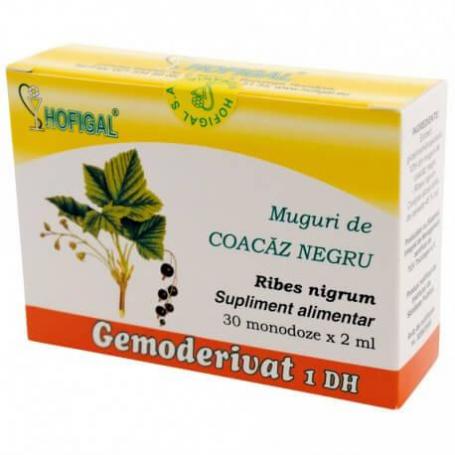 Muguri de Coacaz Negru Gemoderivat, 30 monodoze, Hofigal