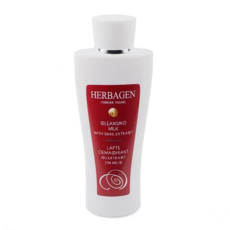 Lapte demachiant cu extract de melc, Herbagen, 200 ml