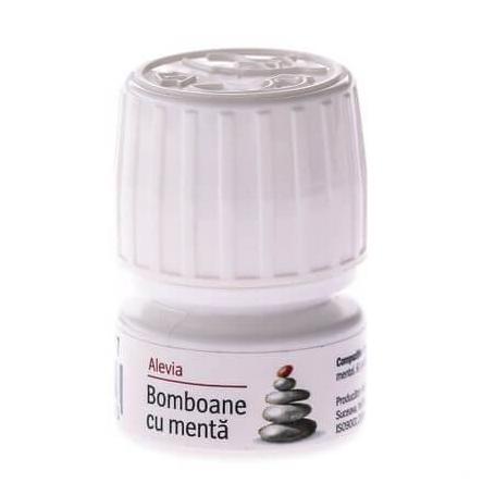 Bomboane cu menta, 60 comprimate, Alevia