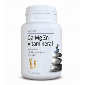 Ca-Mg-Zn Vitamineral, 60 comprimate, Alevia