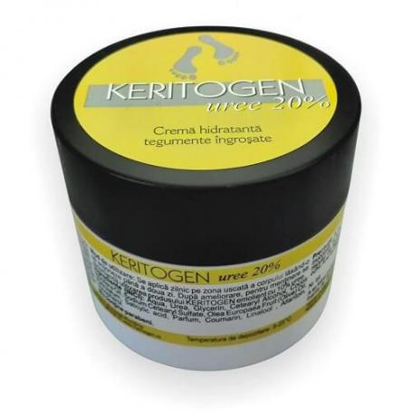 Crema cu uree 20% pentru calcaie crapate Keritogen, 50g, Herbagen