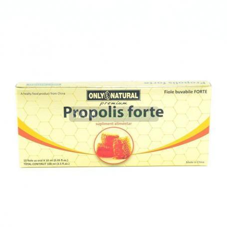 Propolis Forte 1500 mg, 10 fiole x 10 ml, Only Natural