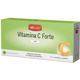 Vitamina C Forte acid asorbic 500 mg,20 comprimate, Biofarm