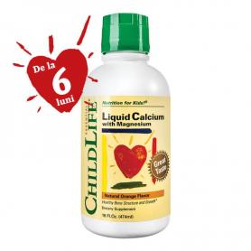 Calcium With Magnesium, 474 ml (pret, prospect) Secom (Childlife Essentials)