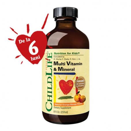 Multi Vitamine si Minerale sirop - Childlife Essentials, 237 ml, Secom