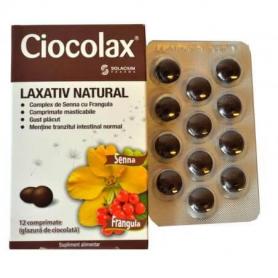 Ciocolax, laxativ natural, 12 comprimate