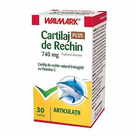 Cartilaj de Rechin, Plus 740 mg, 30 capsule, Walmark