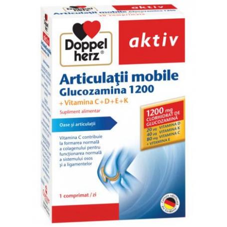 Doppelherz Articulatii mobile Glucozamina 1200, Vitaminele CDEK, 30 comprimate