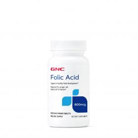 GNC Acid folic 800 mcg, 100 tablete