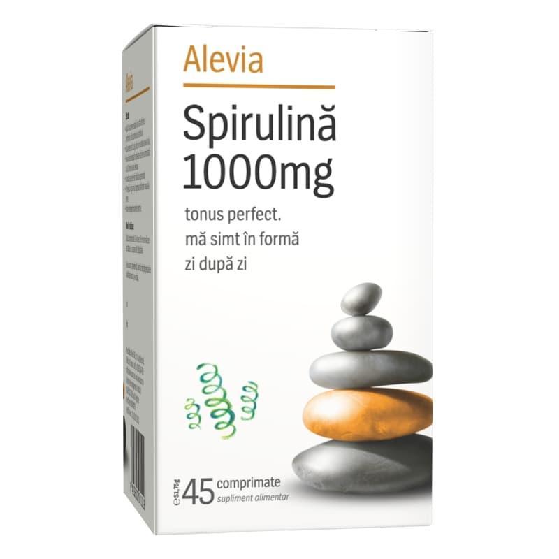 Dental peace Meekness Supliment Spirulina (1000mg), Alevia - 45 comprimate