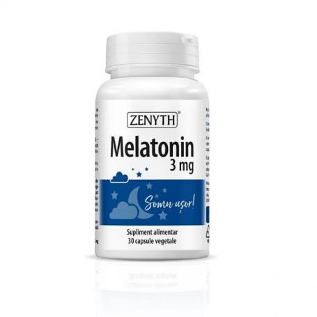 Supliment alimentar, Melatonina, Melatonin (3 mg) - 30 capsule