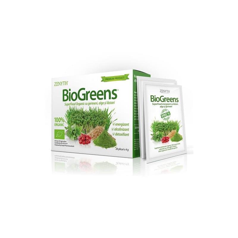 BioGreens SuperFood, 28 plicuri - Zenyth
