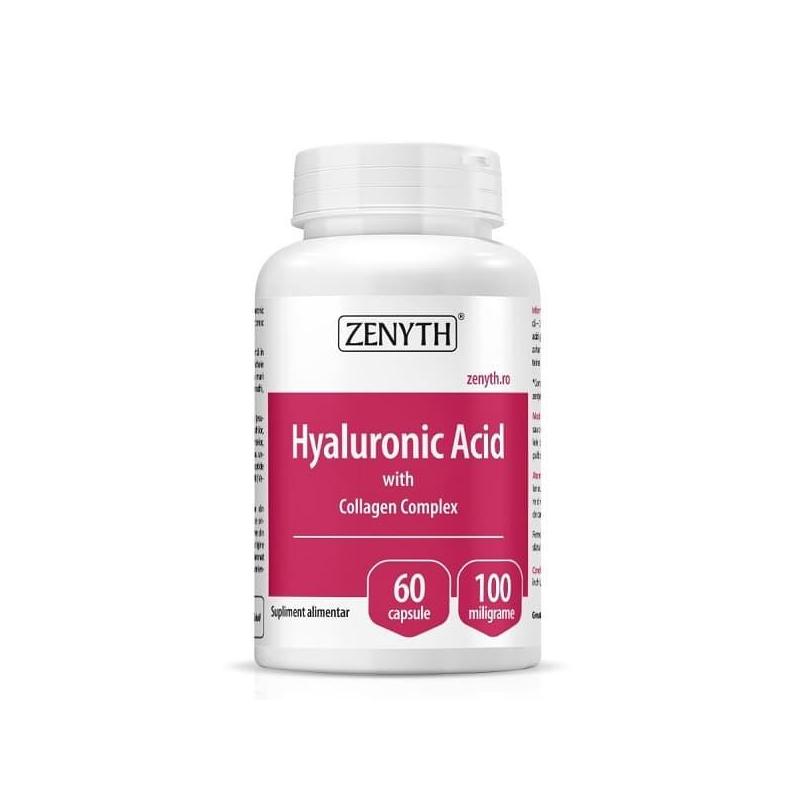 Hyaluronic Acid cu Collagen Complex, 60 capsule, Zenyth