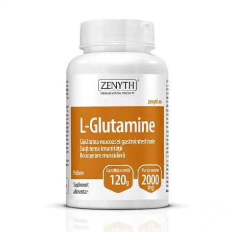 L-glutamine (glutamina pulbere), 120 g, Zenyth