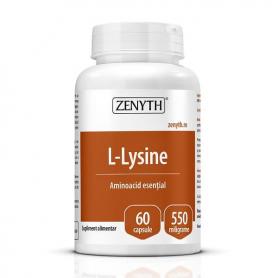L-Lysine (550 mg), 60 capsule, Zenyth