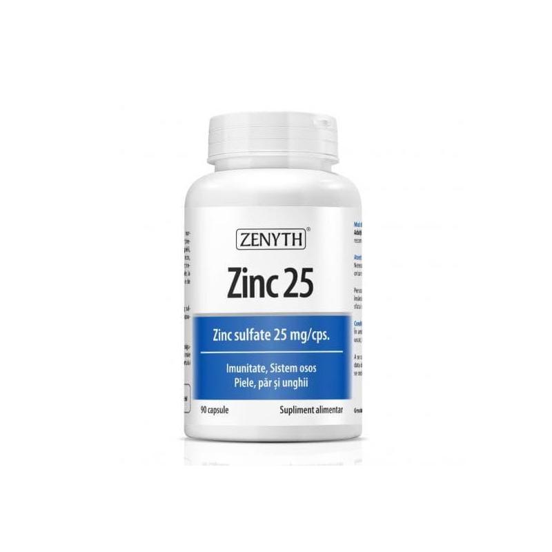 Zinc 25 mg/cps, 90 capsule, Zenyth