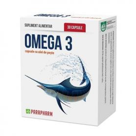 Omega 3 ulei de peste, 30 capsule, Parapharm