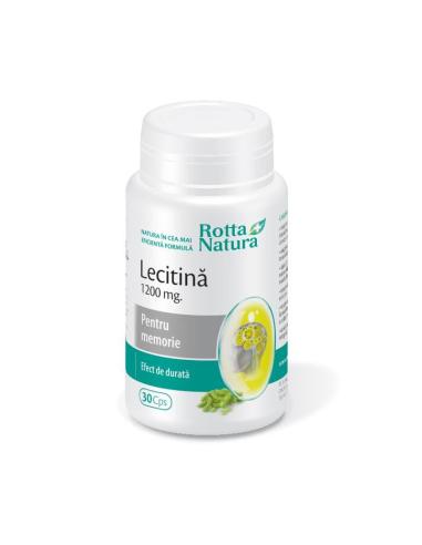 Lecitina 1200 mg, 30 capsule moi, Rotta Natura