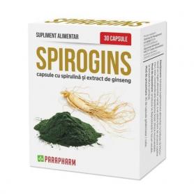 Spirogins (Spirulina si Ginseng), 30 capsule - Parapharm