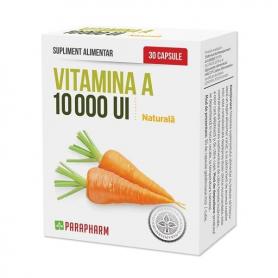 Vitamina A 10000 UI, 30 capsule - Parapharm