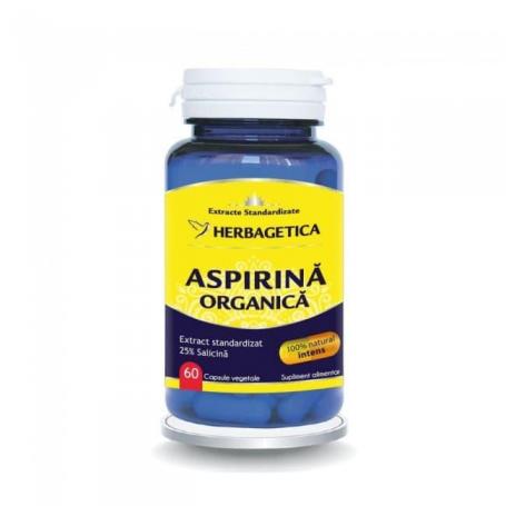Aspirina Organica (naturala), 60 capsule, Herbagetica