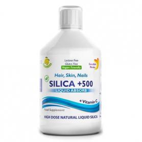 Siliciu Lichid (500 Mg) + Vitamina C, Swedish Nutra - 500 ml