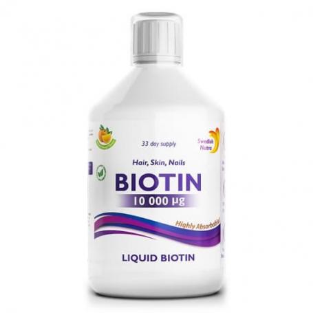Biotina lichida (10.000mcg), Swedish Nutra - 500 ml