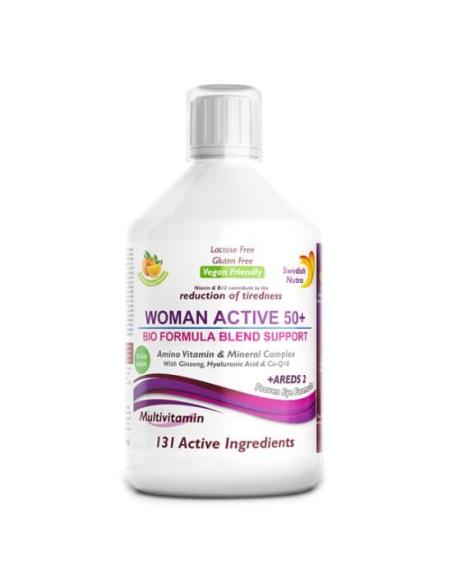 Woman active 50+, Multivitamine lichide, Swedish Nutra - 500ml