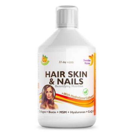 Hair Skin & Nails - Colagen lichid hidrolizat, Swedish Nutra - 500ml