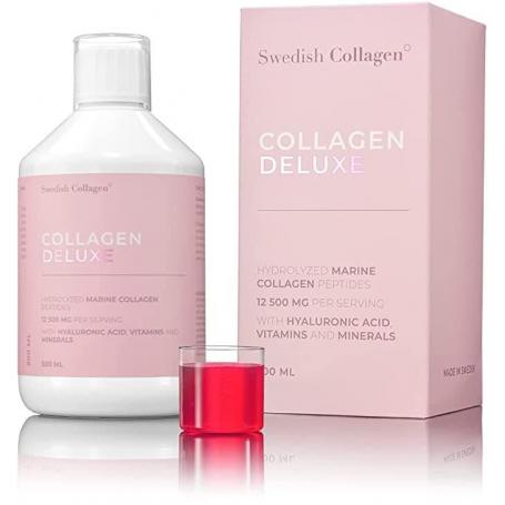 Colagen lichid Deluxe 12.500 mg hidrolizat Marin, Swedish Nutra - 500 ml