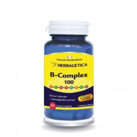 B-Complex 100, 60 cpasule, Herbagetica