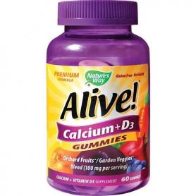 Alive Calciu si vitamina D3, 60 jeleuri, Secom