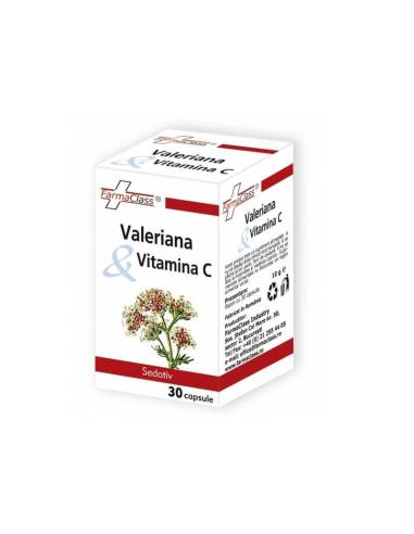 Valeriana si Vitamina C, 30 capsule, FarmaClass