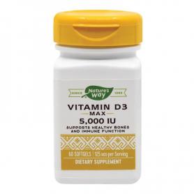Vitamina D3 5000, 60 capsule, Secom